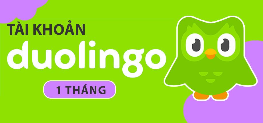 Duolingo 1 tháng - Tài khoản